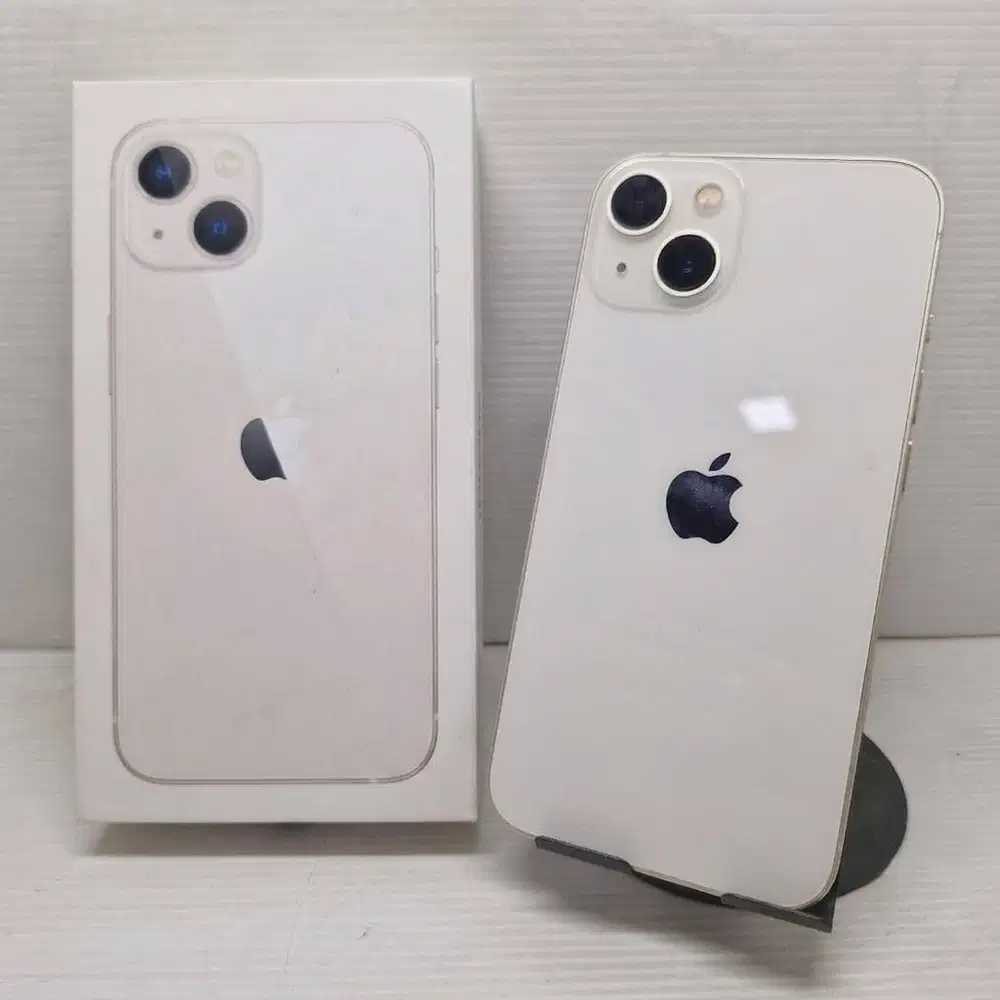 RESMI IBOX! IPHONE 13 128GB STARLIGHT NO MINUS FULLSET ORIGINAL PA/A