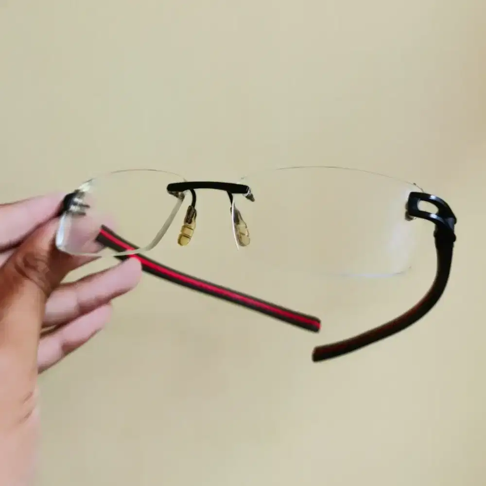 kacamata rimless Tag Heuer Original Not Cartier Fred Aigner St Dupont