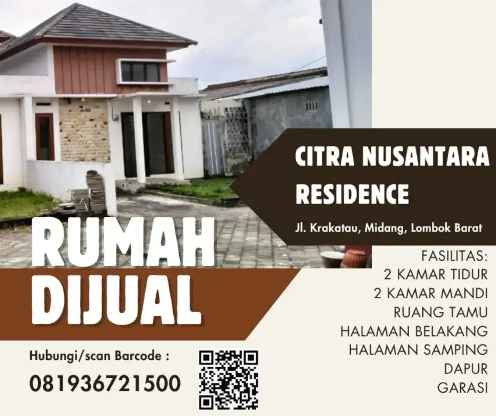 Rumah Komersil Citra Nusantara Residance Midang Lombok Barat