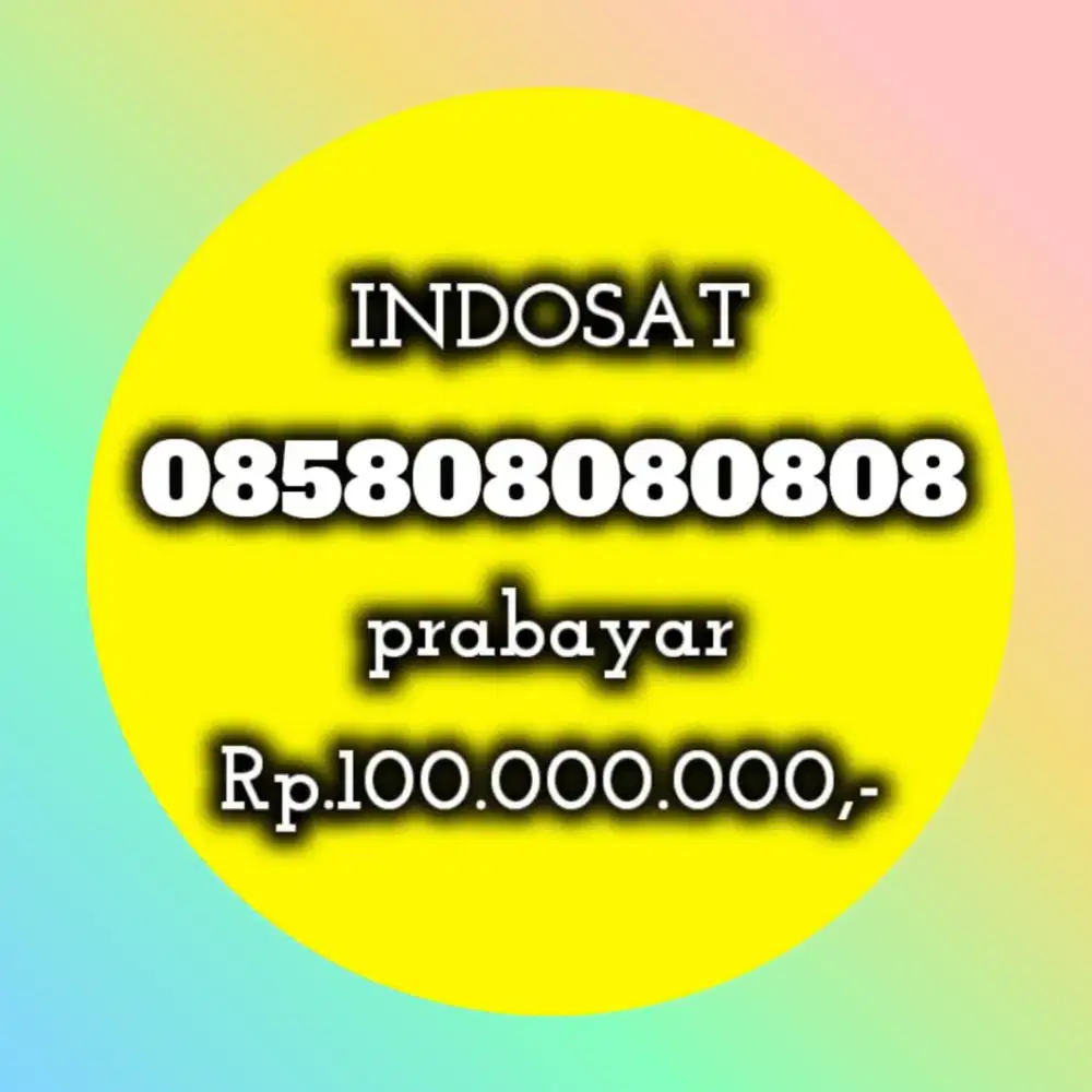 NOMOR CANTIK INDOSAT 08080808