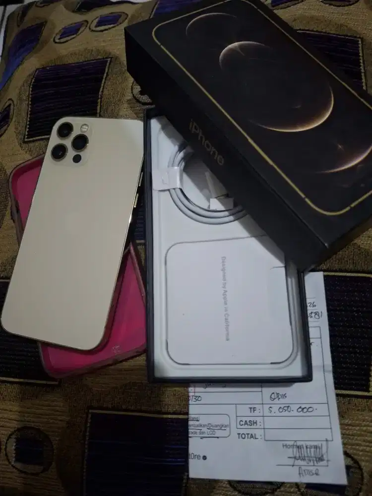 Iphone 12 pro 128gb white gold ex inter komplit BU