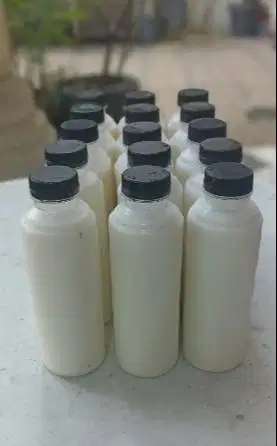 susu kambing etawa murni 100% kemasan 1 liter 4 botol @250ml fresh top