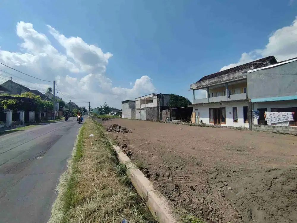 JUAL TANAH TERMURAH TEPI JALAN RAYA, COCOK BUAT KOST DAN HOMESTAY JOGJA
