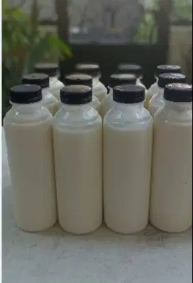 susu kambing etawa murni 100% kemasan 1 liter 4 botol @250ml fresh top
