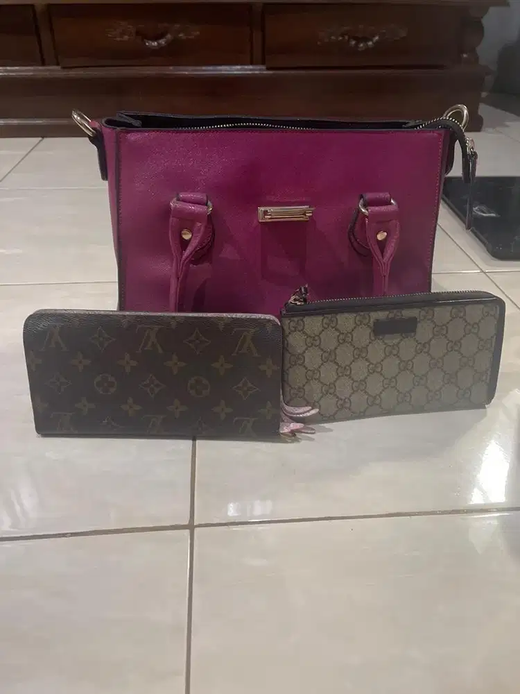 Tas brand elle original dan 2 dompet panjang