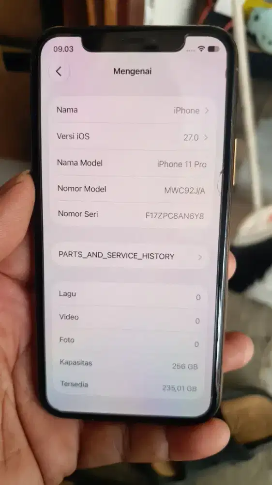 iPhone 11 pro 246gb batangan all operator bebas riset