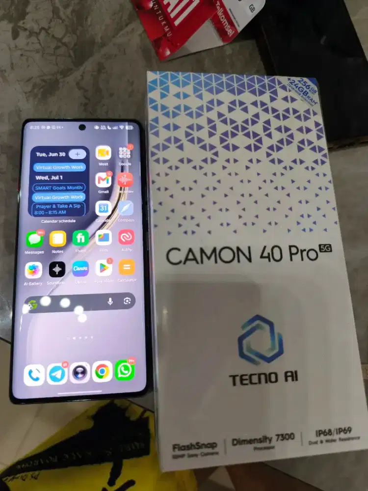 Tecno 40 pro 5G 12/256 Garansi Feb 2027