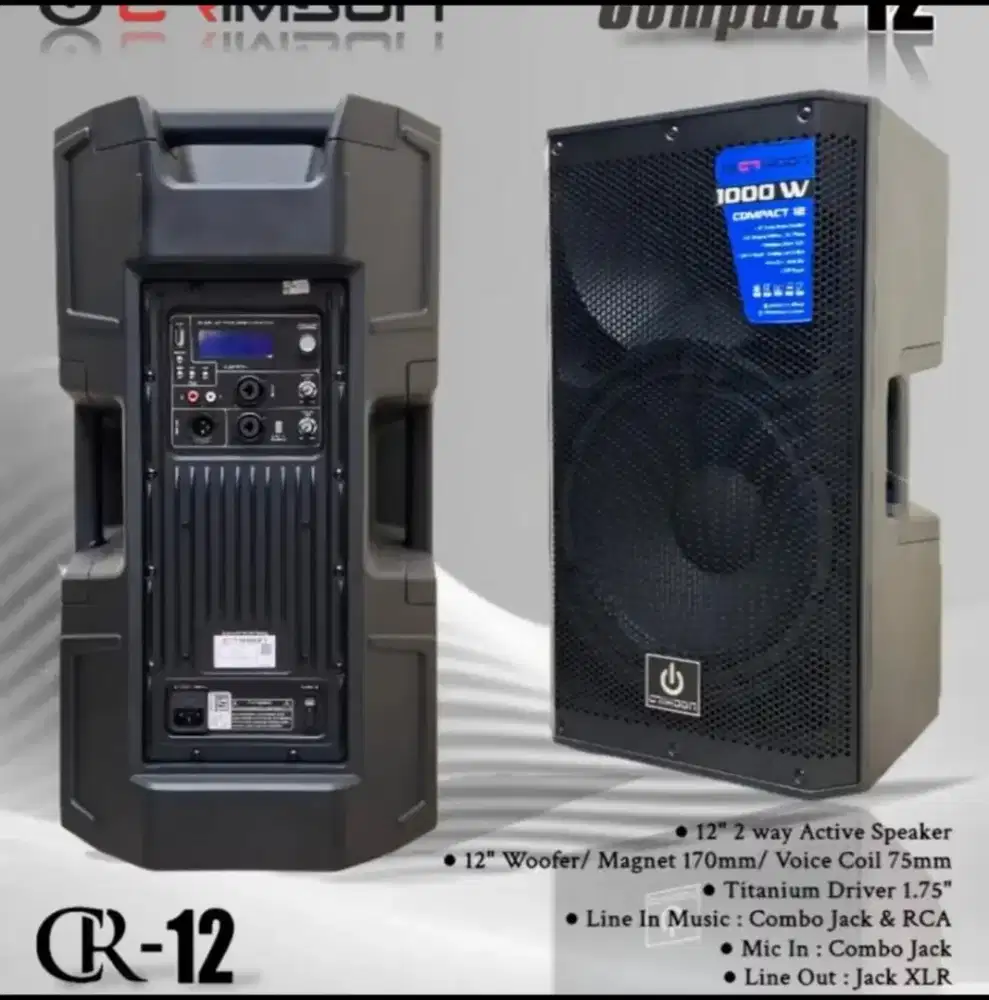 Speaker Aktif Crimson Compact 12inc Like New
