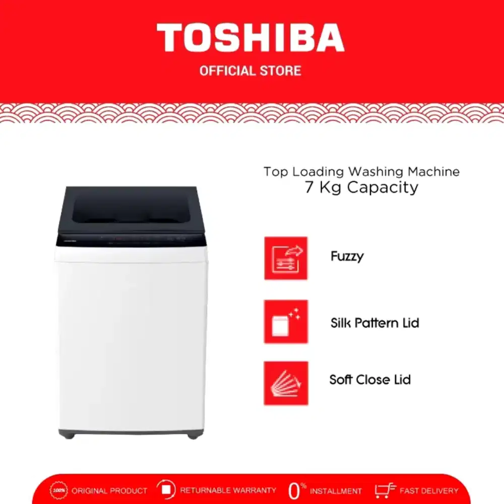 Dijual Mesin cuci Toshiba  7kg automatic 1 tabung