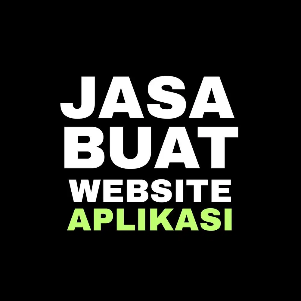 JASA BUAT WEBSITE & APLIKASI MURAH