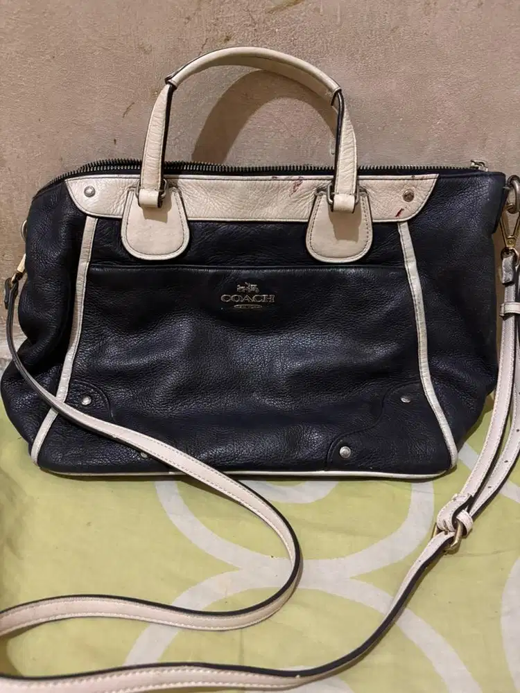 Coach Mickie Spectator Leather Satchel,