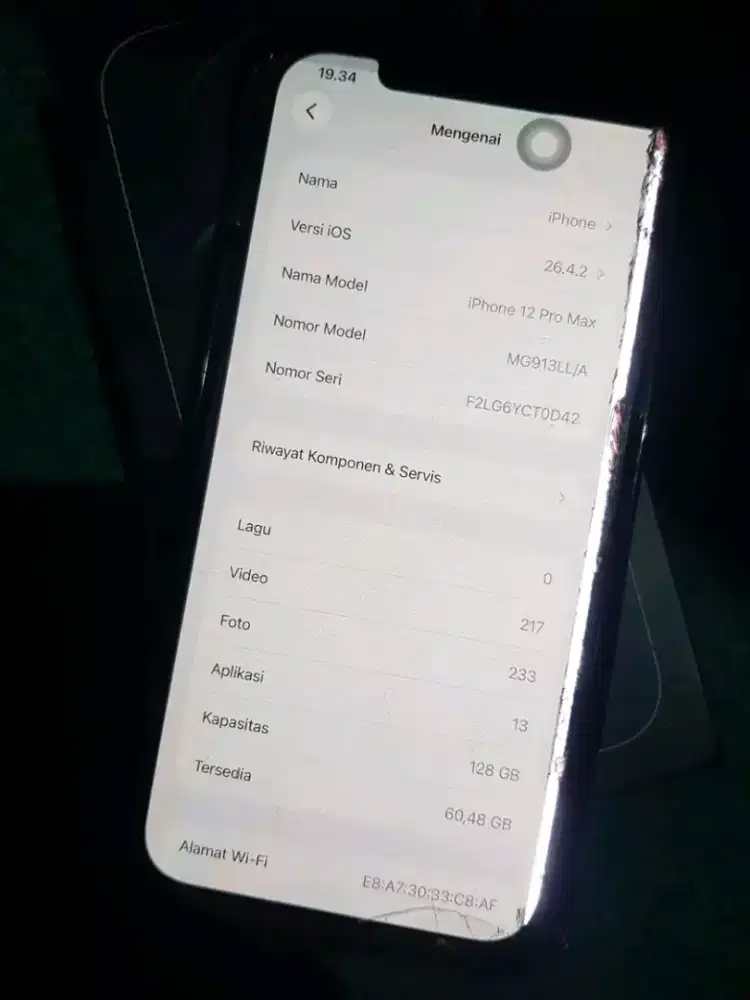 Iphone 12 pro max 128GB inter minus
