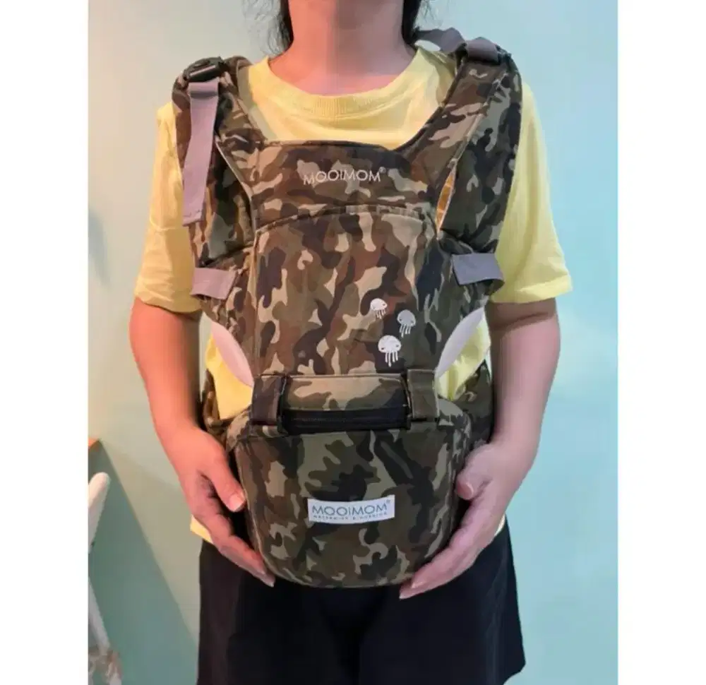 DIJUAL PRELOVED MOOIMOM HIPSET CARRIER MOTIF ARMY