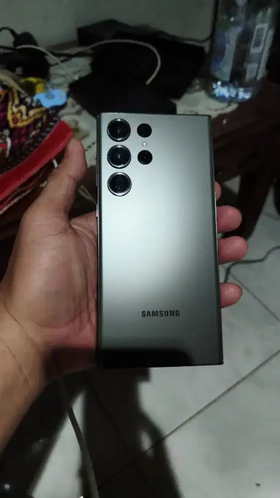 Jual samsunh s23 ultra ram 8/256 warna grey minus ada garis
