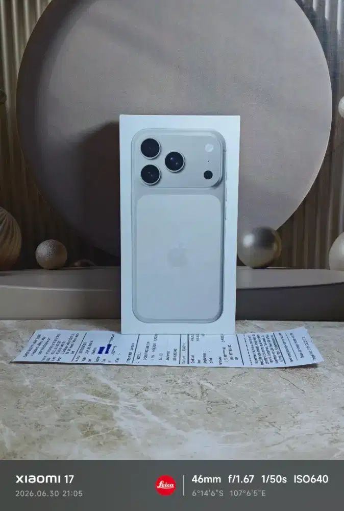iphone 17 pro 256gb silver ibox baru
