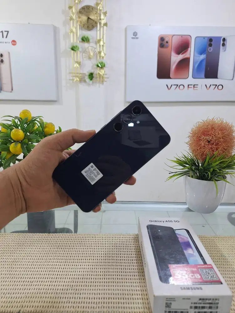 Samsung A55 5G Ram 8+8Gb/ 256Gb Fullset Mulus Original 100% Bergaransi