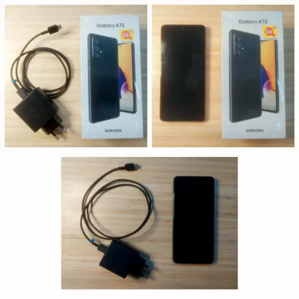 Samsung A72 Black 8GB/128GB 4G LTE Fullset ... ada Minus butuh Service