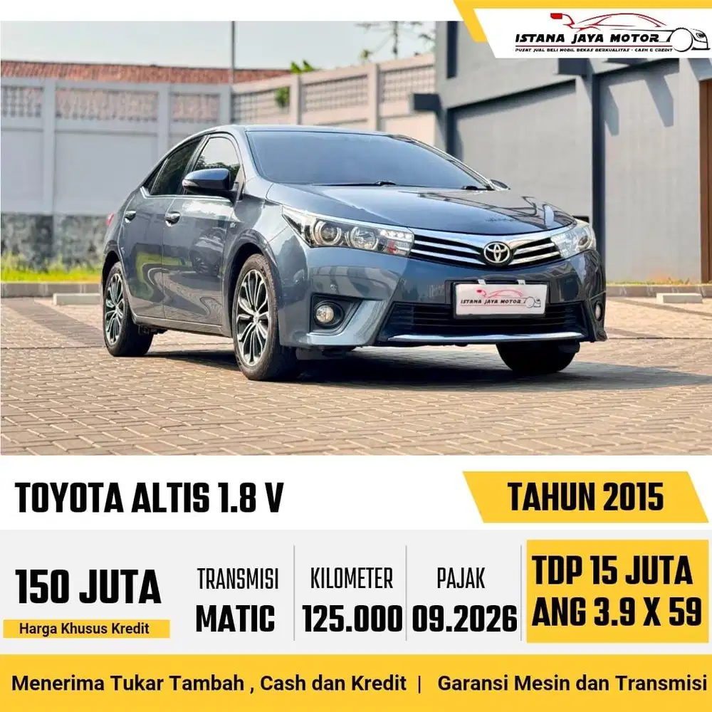 Toyota Corolla Altis V 1.8 Automatic 2015