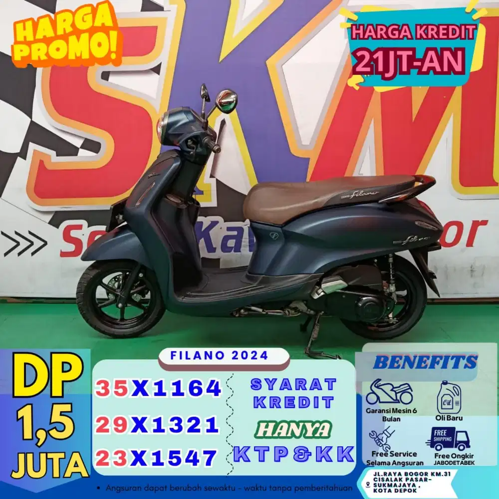 ( filano tahun 2024 dp1, 5 servis gratis selama angsuran cash credit