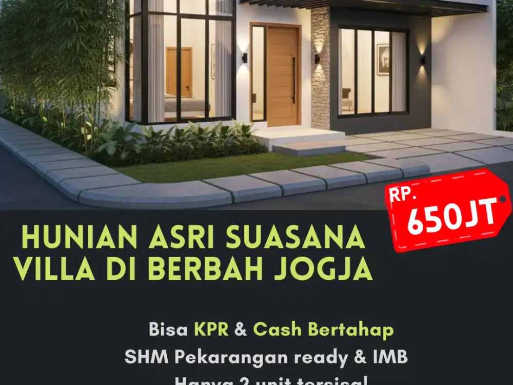 jual rumah siap bangun di berbah jogotirto dekat exit tol bokoharjo