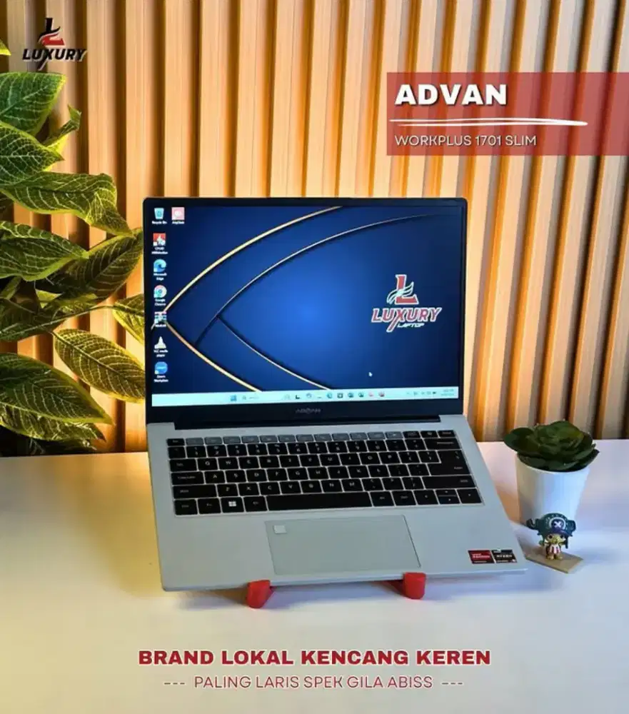 ADVAN WORKPLUS 1701 SLIM AMD RYZEN 5 SSD 512GB RAM 16GB BACKLIGHT
