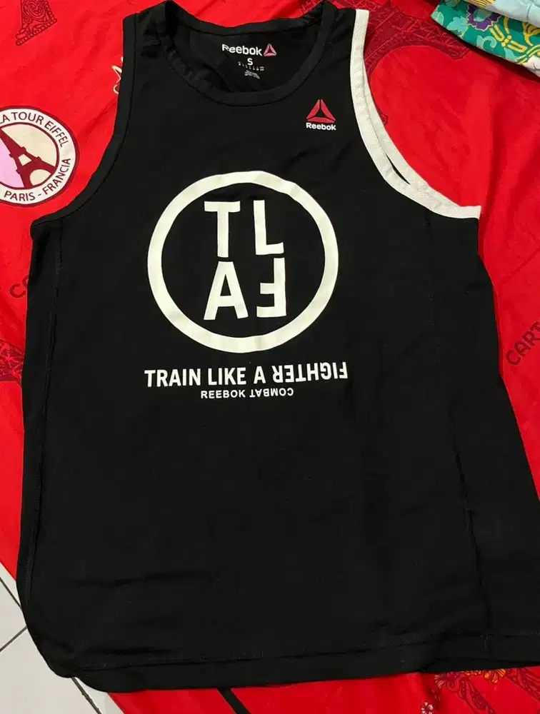 Kaos Tank top Reebok Pria Original Preloved