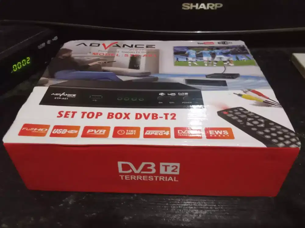 STB ADVANCE BARU NORMAL NOMINUS LENGKAP BUAT TV ANALOG SIAP DIGITAL