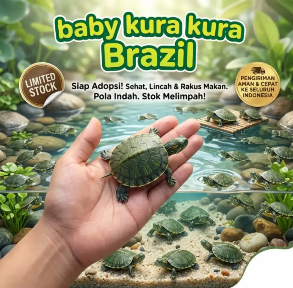 Baby Kura Kura Brazil Gratis Pengiriman