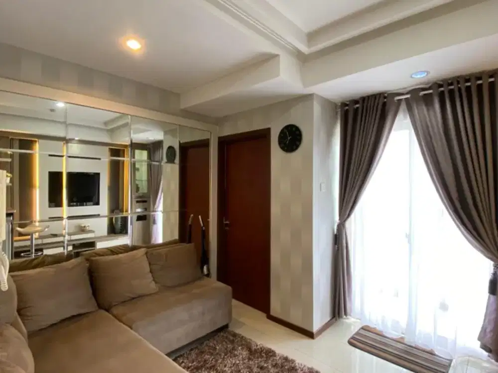 1Bed full furnish n view bagus sudah renovasi Apt.Royal mediterania dekat CP