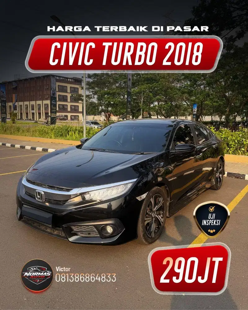 JUAL CEPAT HONDA CIVIC 1.5 TURBO CVT 2018