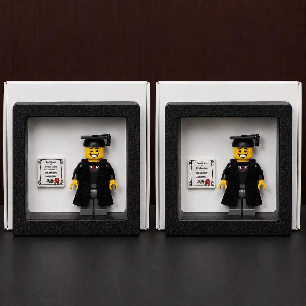 Brick Lego Mini Frame - Custom Gift Wisuda Graduation