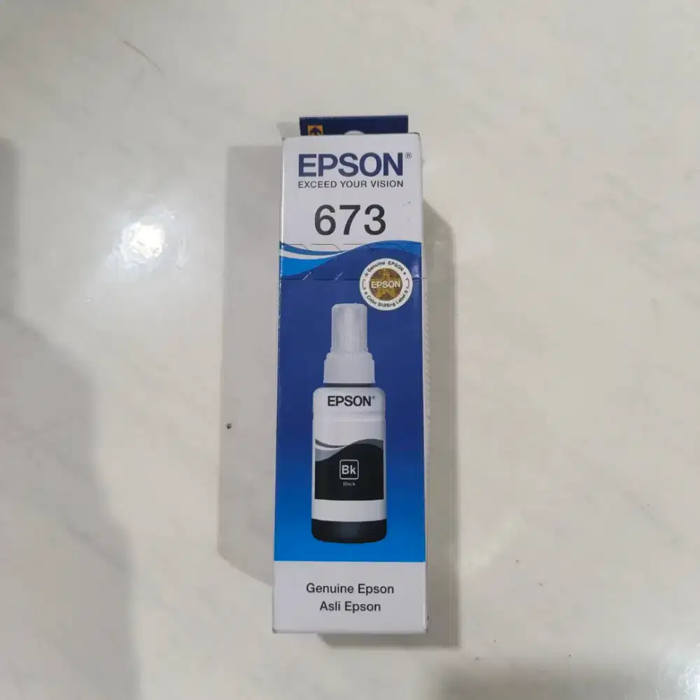 Terima penjualan tinta printer epson botol 673 baru