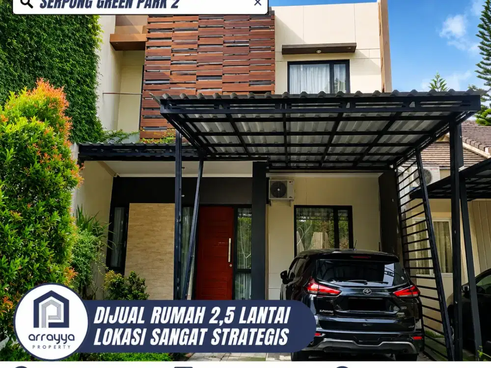 DIJUAL RUMAH CANTIK 2 LANTAI LOKASI STRATEGIS DI SERPONG GREEN PARK 2 (DM59)