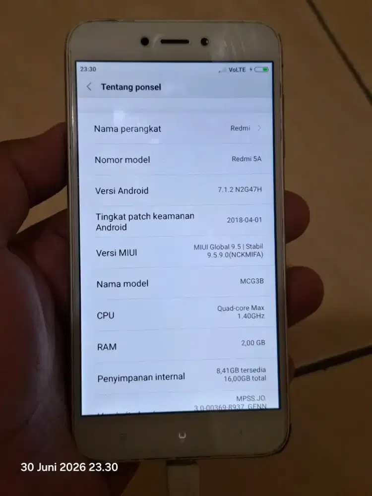 Jual Redmi 5A Ram 2/16 GB