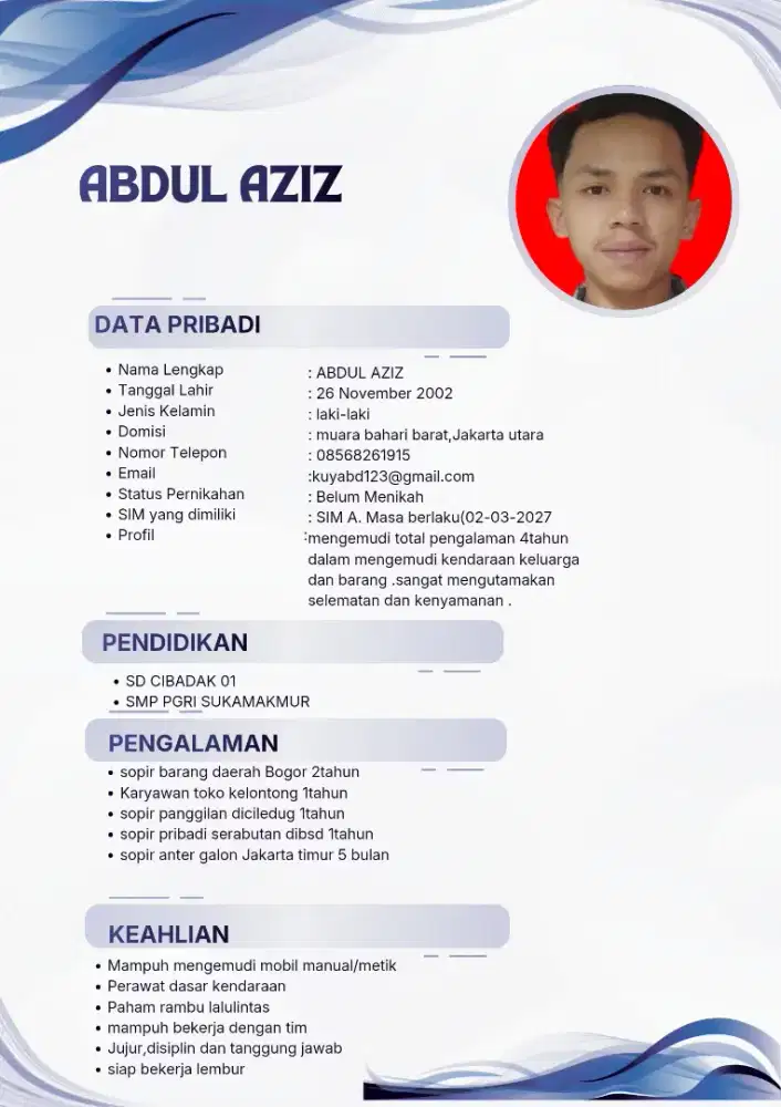 cari pekerjaan driver