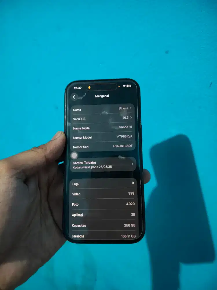 Jual cepat iphone 15 256gb mulus