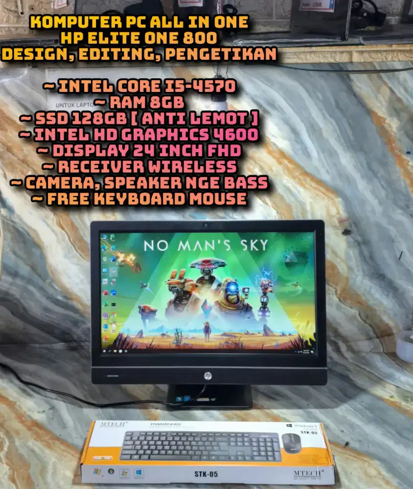 KOMPUTER PC ALL IN ONE SIMPLE TIDAK BANYAK MAKAN TEMPAT