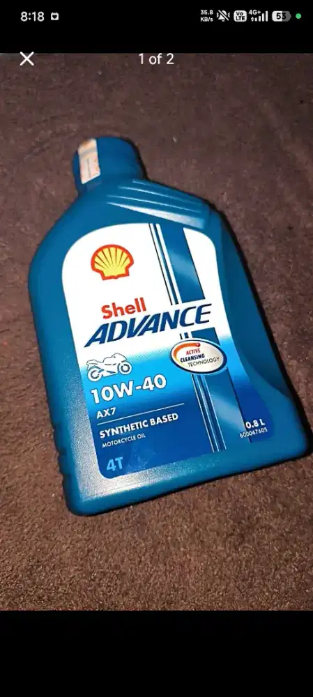 Oli Shell Advance AX7 (Masih Segel)