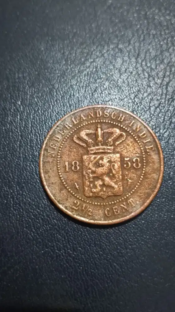Coin Kuno Nederlandsch Indie 2,50 Cent 1958