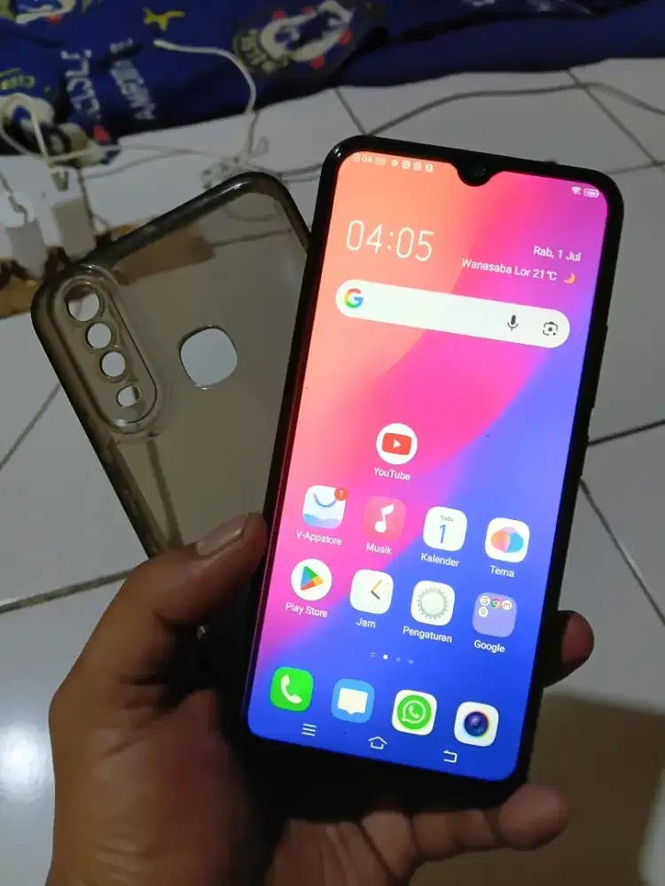 Vivo y12 ram 3/32gb hp silikon