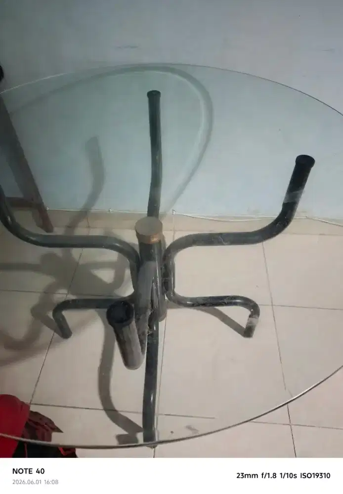 JUAL MEJA MAKAN KACA BULAT