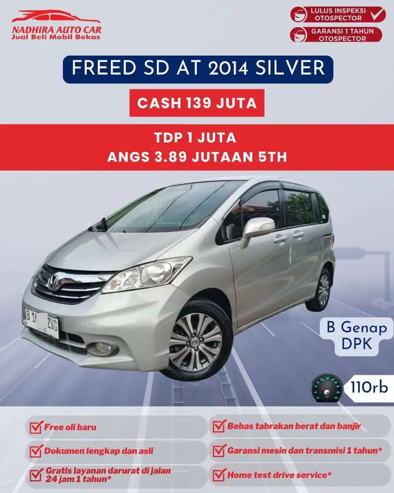 TDP 1 Juta Freed SD AT Silver 2014