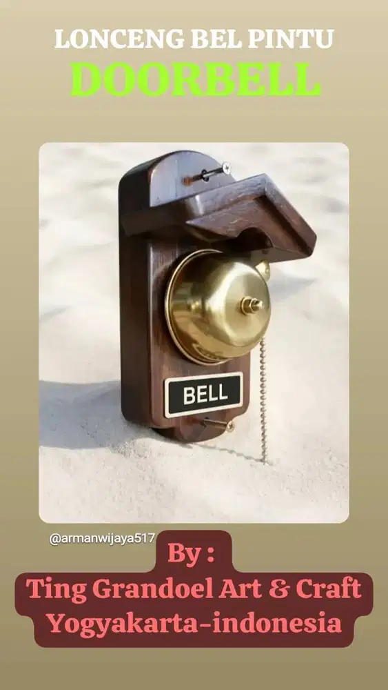 Door bell / doorbell / lonceng pintu /vintage doorbell / lonceng