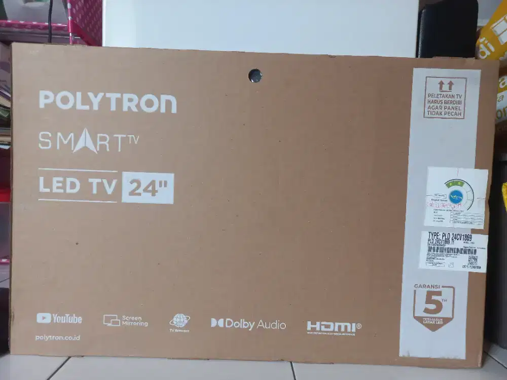 Bismillahirohmanirohim Dijual polytron SMART TV 24 100% baru bersegel