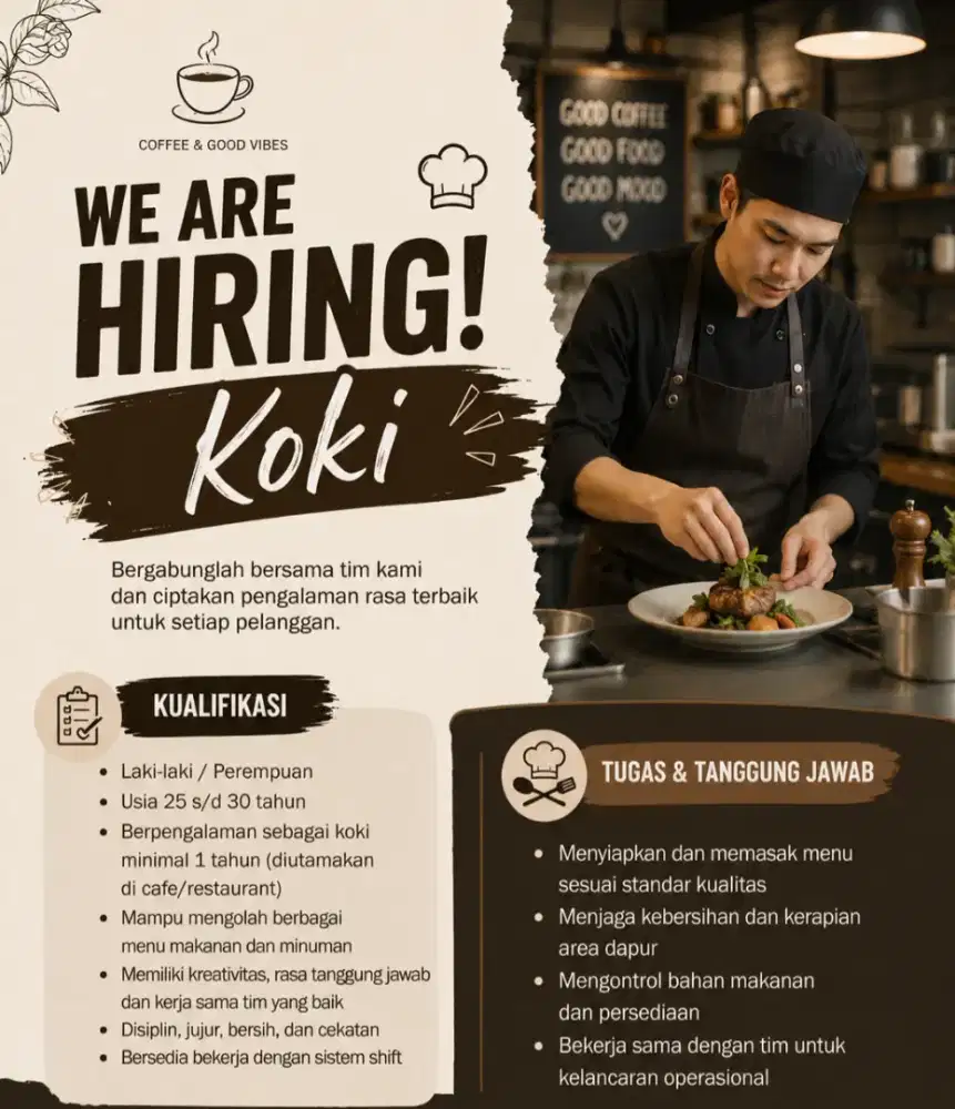 Lowongan Kerja Koki