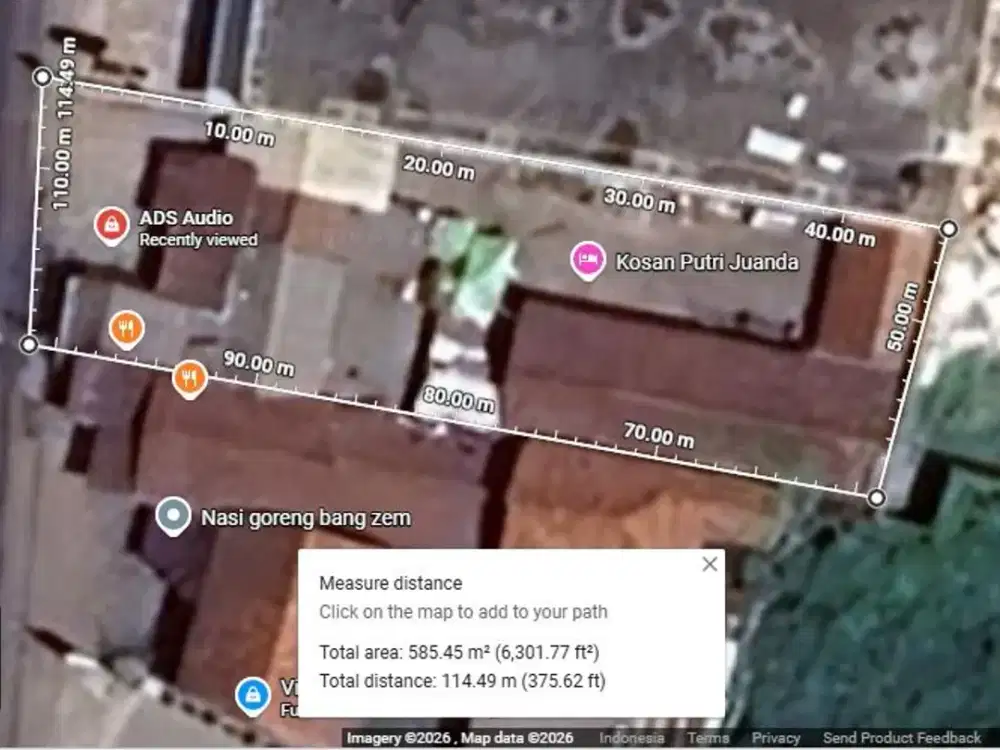 DIJUAL TANAH TASIKMALAYA JL IR HAJI JUANDA