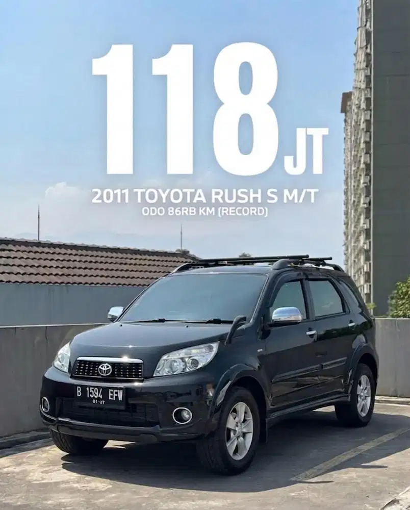 TOYOTA RUSH TYPE S 2011 M/T LOW KM, FULL ORIGINAL, ISTIMEWA!