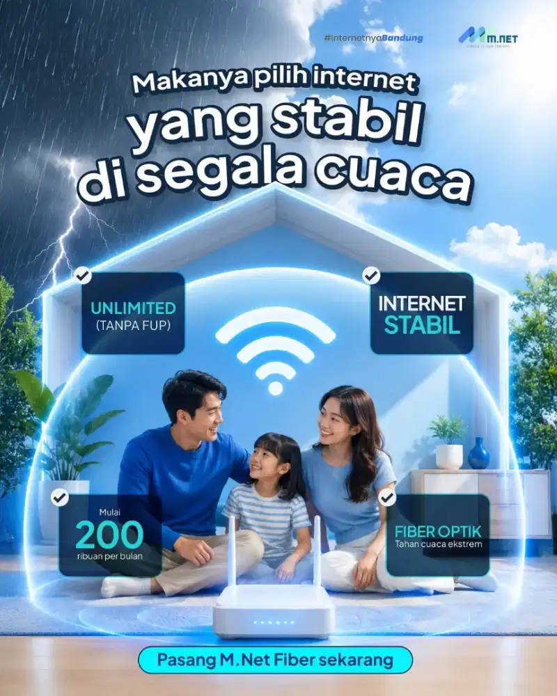 INTERNET MNET FIBER GRATIS BIAYA PEMASANGAN