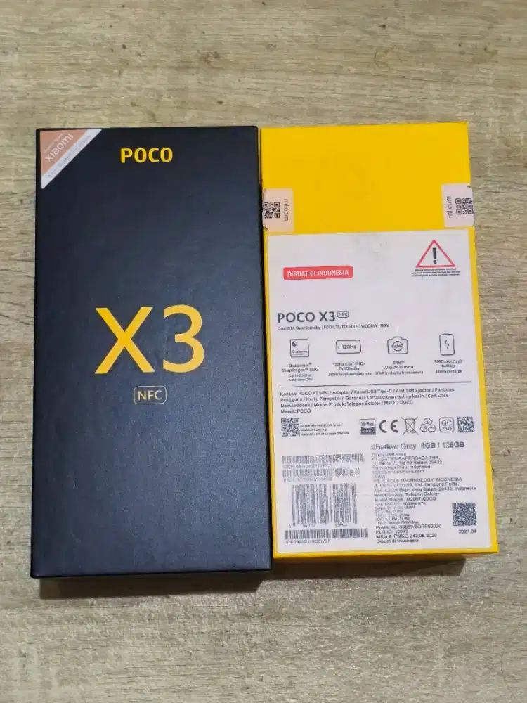 Poco X3 NFC Ram8/128 Mulus Kondisi Normal Dus Charger Lengkap