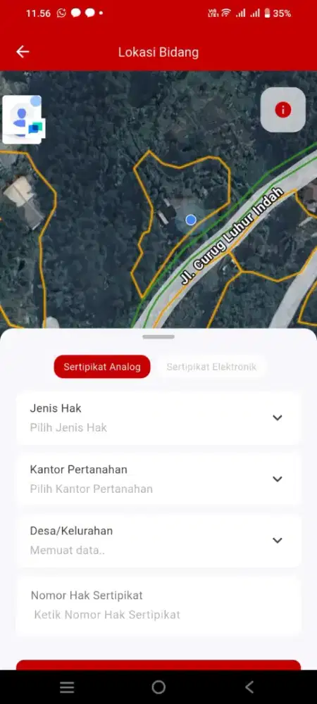 Jual tanah kavling usaha